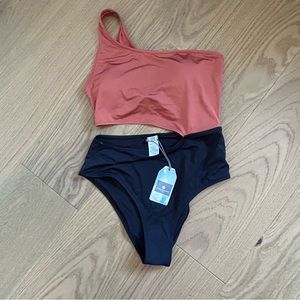 NWT EVERYDAY SUNDAY One Piece Cutout Swimsuit